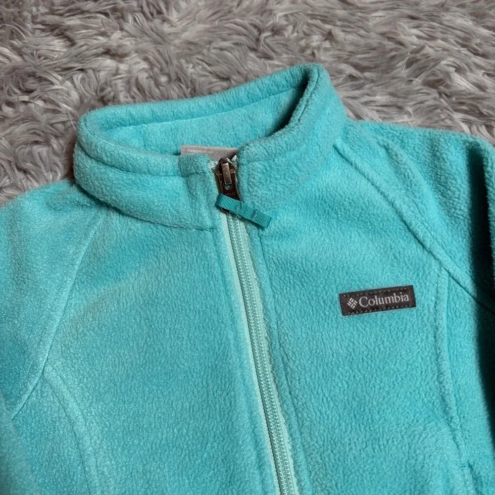 Columbia Fleece Jacket Turquoise Toddler 2T Unisex